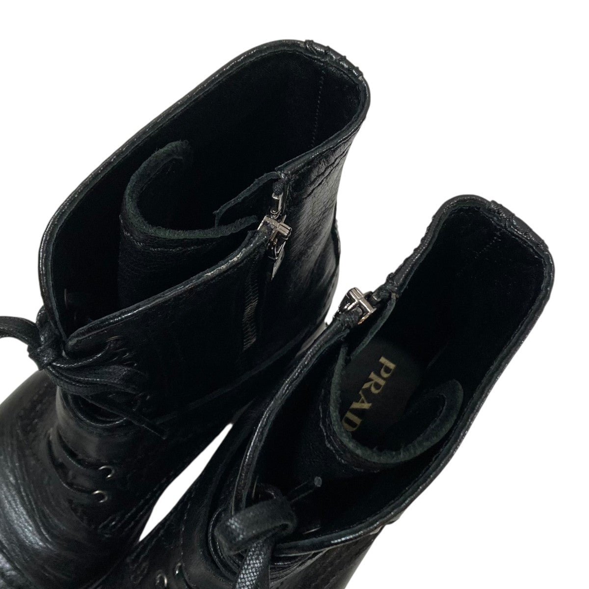 PRADA DEER LEATHER COMBAT ANKLE BOOTSブーツ 古着・中古-6枚目のアイテム画像
