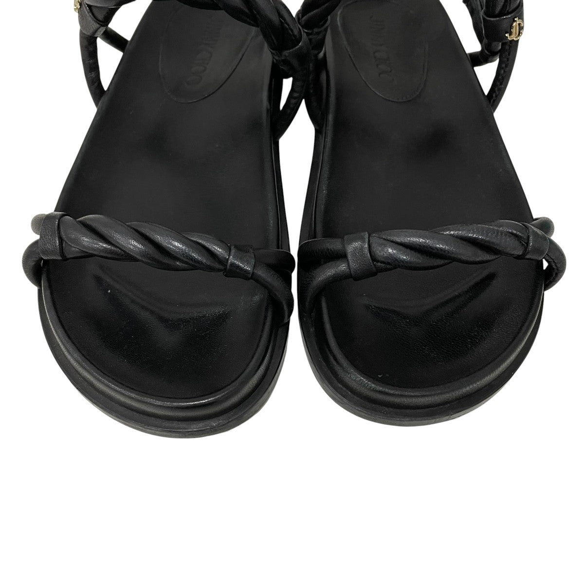 JIMMY CHOO DIOSA FLATレザーサンダル 古着・中古-3枚目のアイテム画像