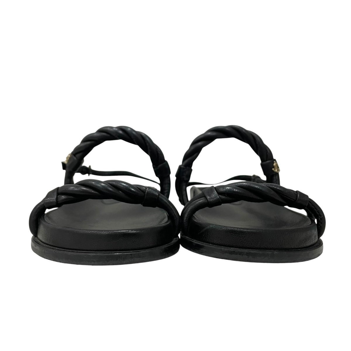 JIMMY CHOO DIOSA FLATレザーサンダル 古着・中古-8枚目のアイテム画像