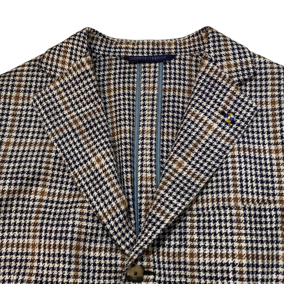 Belvest JACKET IN THE BOX 3BチェックチェックジャケットG10307 古着・中古-3枚目のアイテム画像