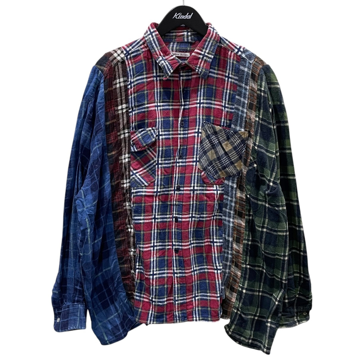 Rebuild by Needles 20AW リメイクフランネルシャツ 7 Cuts Wide Shirt - Flannel Shirt 7カッツ ワイド フランネルシャツ GL291 古着・中古-1枚目のアイテム画像