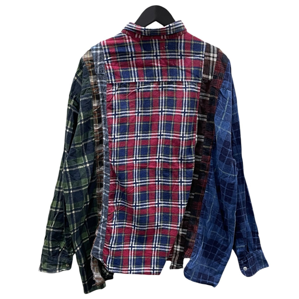 Rebuild by Needles 20AW リメイクフランネルシャツ 7 Cuts Wide Shirt - Flannel Shirt 7カッツ ワイド フランネルシャツ GL291 古着・中古-2枚目のアイテム画像
