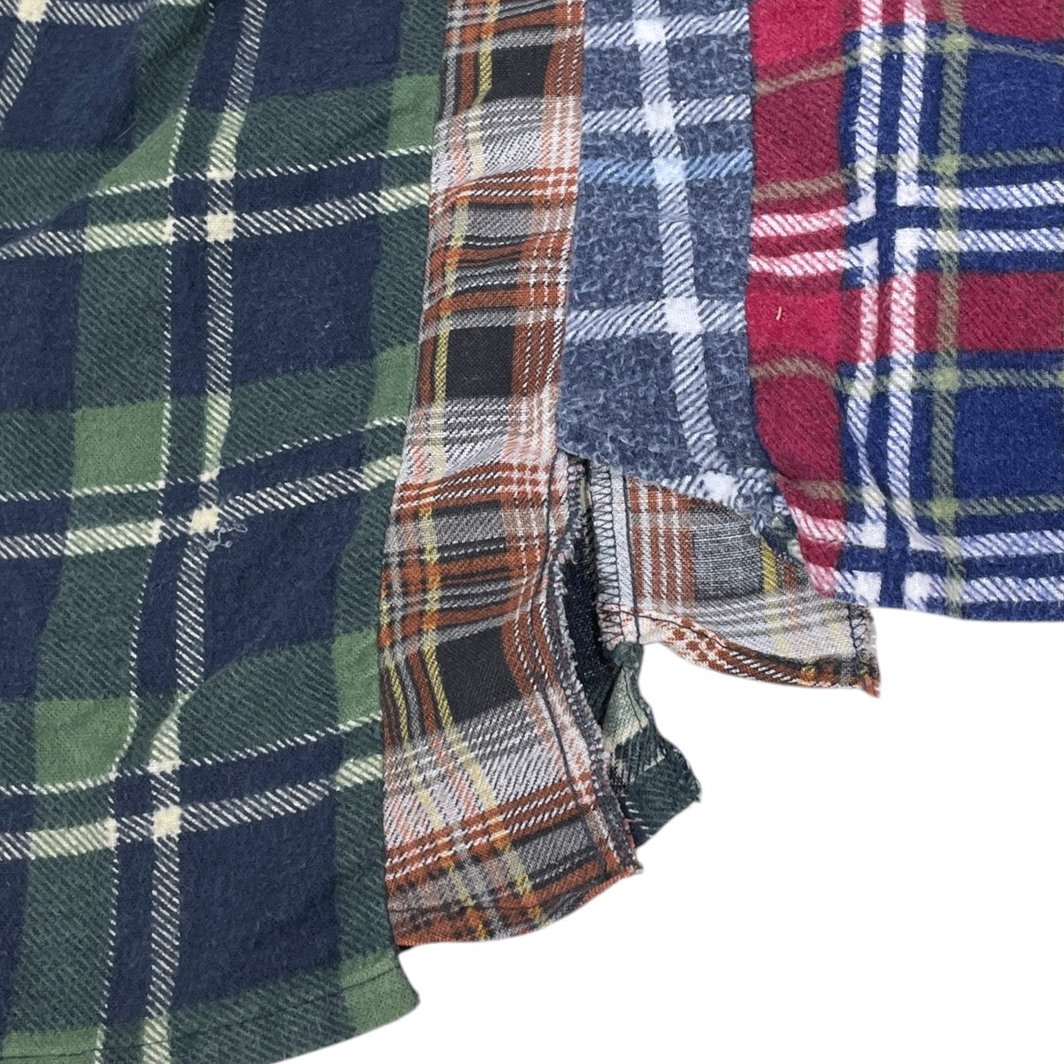 Rebuild by Needles 20AW リメイクフランネルシャツ 7 Cuts Wide Shirt - Flannel Shirt 7カッツ ワイド フランネルシャツ GL291 古着・中古-4枚目のアイテム画像