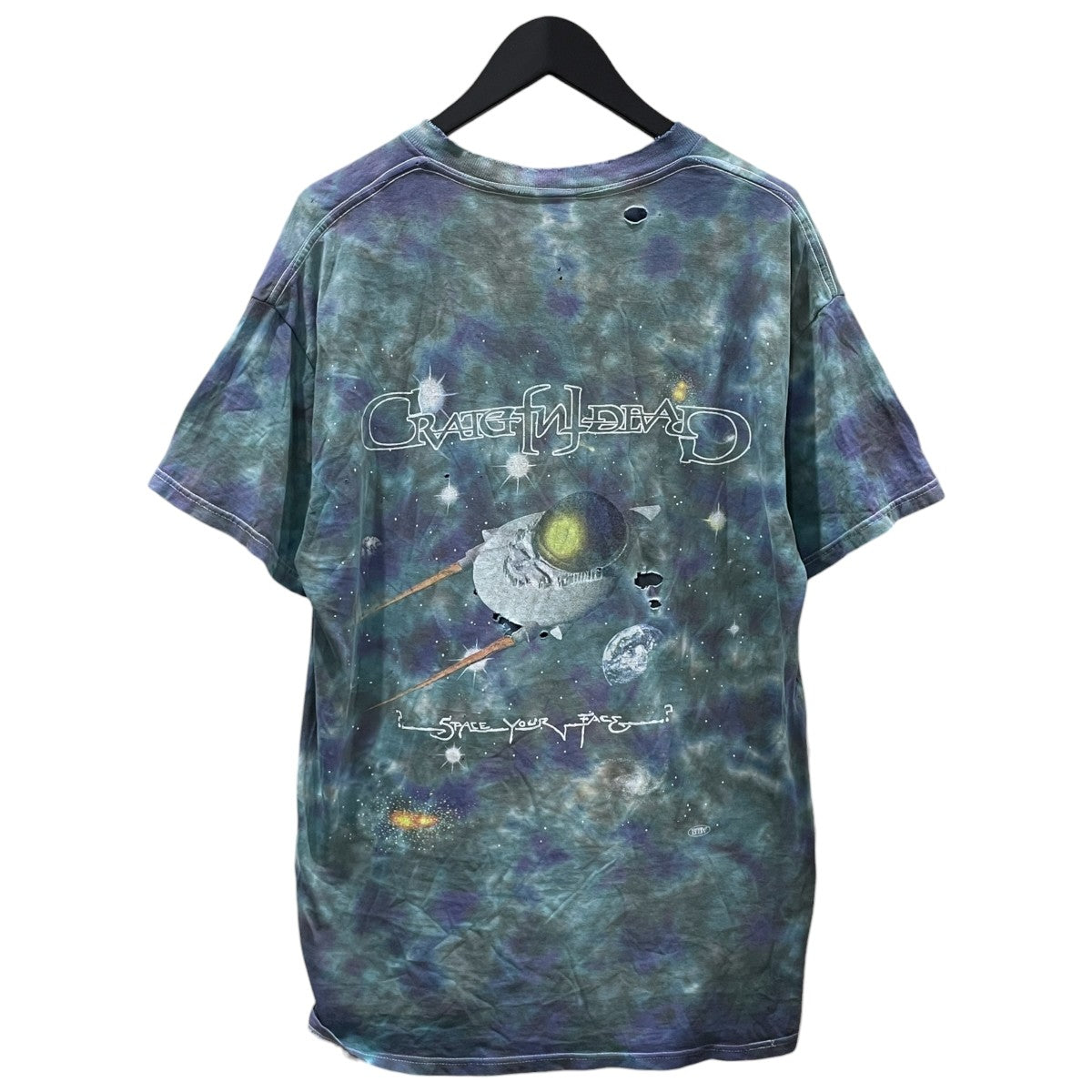 90s プリントタイダイTシャツ Grateful Dead グレイトフル・デッド Space Your Face スペース・ユア・フェイス