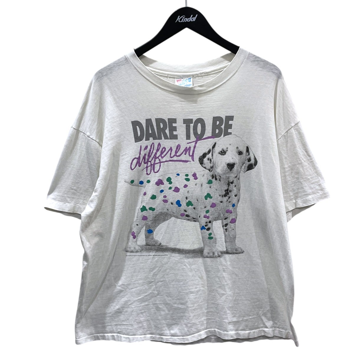 90s プリントTシャツ BEEFY-T DARE TO BE different