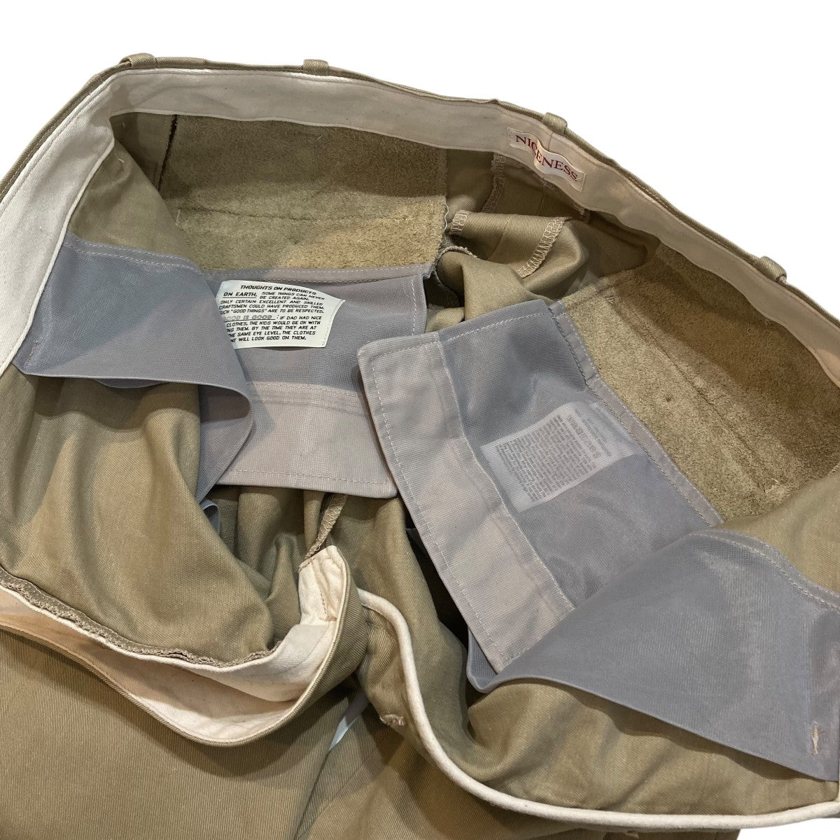 NICENESS GARVEY CHINO OFFICER TROUSERSチノパンNN-1902T15 古着・中古-6枚目のアイテム画像