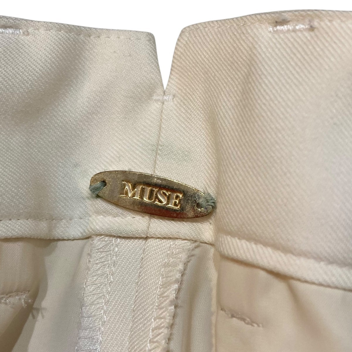 MUSE WOOL SERGEタックワイドパンツスラックス22030500428030 古着・中古-9枚目のアイテム画像
