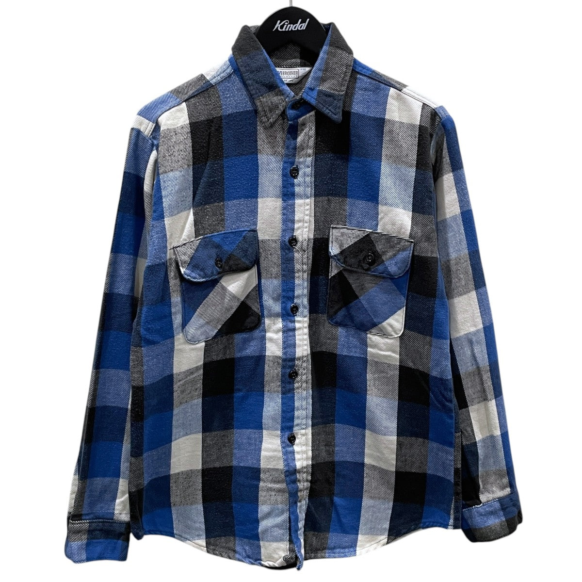 FIVE BROTHER 70〜80s バッファローチェック柄ネルシャツ Heavy Flannel Shirt ヘビーフランネルシャツ 3061-PL1 古着・中古-1枚目のアイテム画像