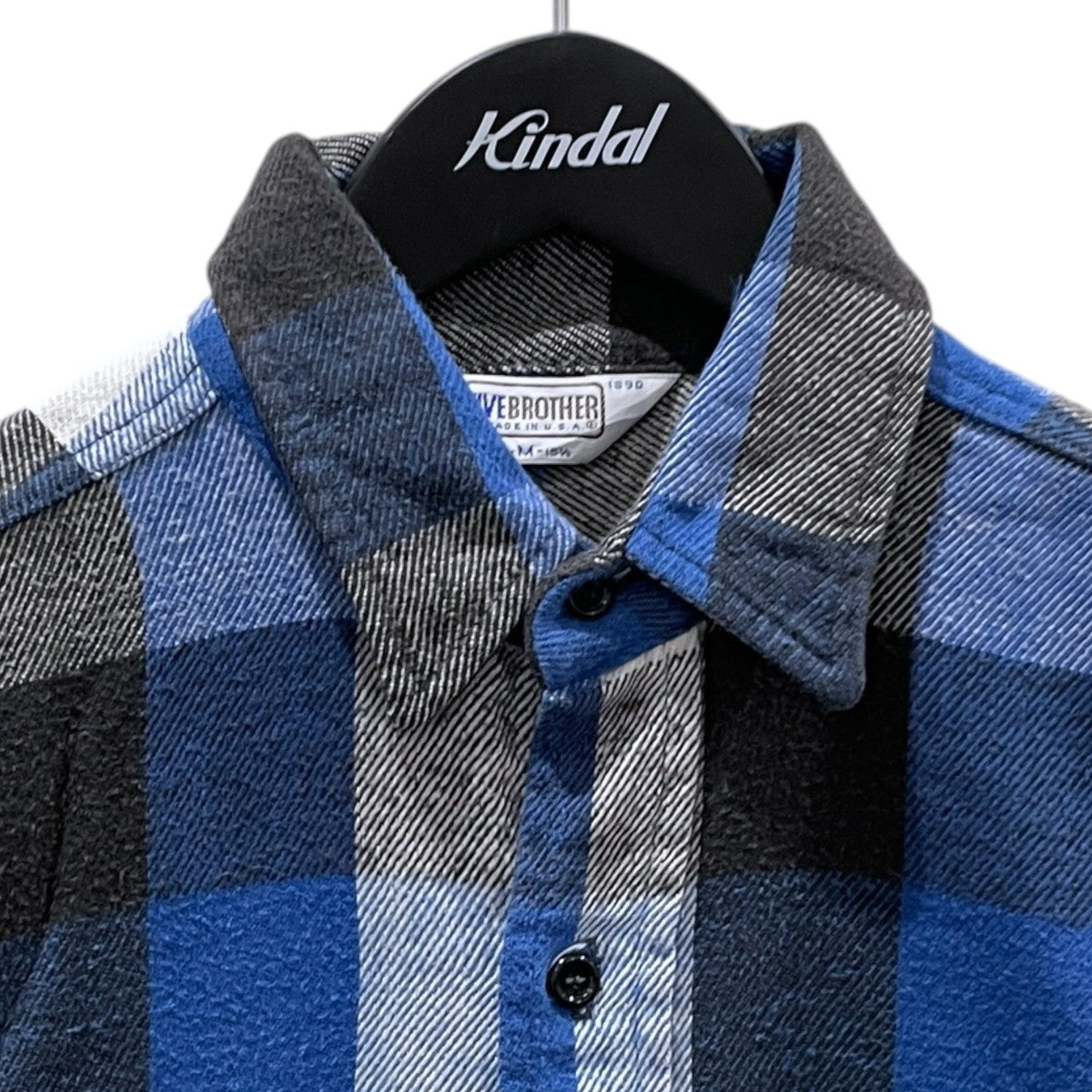 FIVE BROTHER 70〜80s バッファローチェック柄ネルシャツ Heavy Flannel Shirt ヘビーフランネルシャツ 3061-PL1 古着・中古-3枚目のアイテム画像