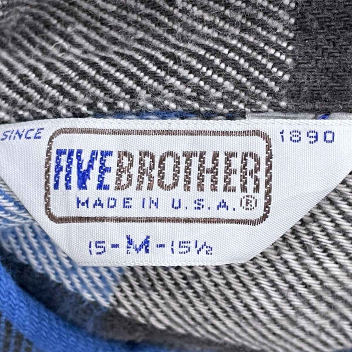 FIVE BROTHER 70〜80s バッファローチェック柄ネルシャツ Heavy Flannel Shirt ヘビーフランネルシャツ 3061-PL1 古着・中古-6枚目のアイテム画像