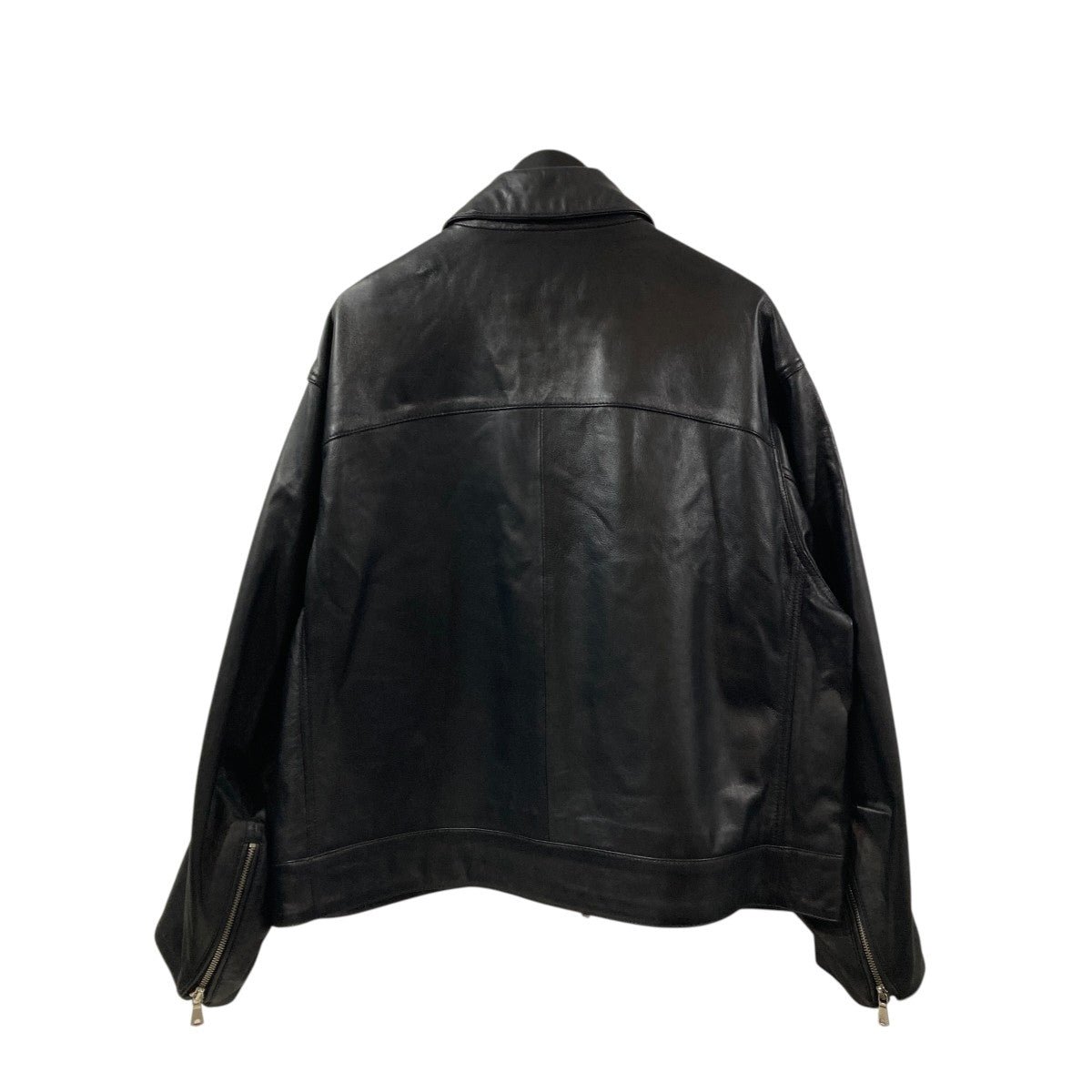 MAISON SPECIAL Sheep Leather Single Riders Collared Jacレザージャケット11242211208 古着・中古-2枚目のアイテム画像