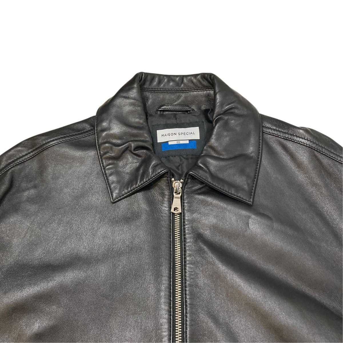 MAISON SPECIAL Sheep Leather Single Riders Collared Jacレザージャケット11242211208 古着・中古-3枚目のアイテム画像