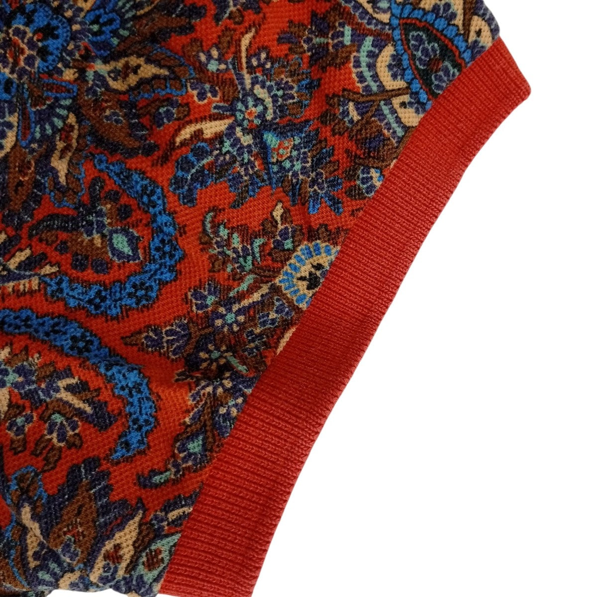 ETRO(エトロ) ペイズリーポロシャツ レッド×ブルー サイズ M｜【公式