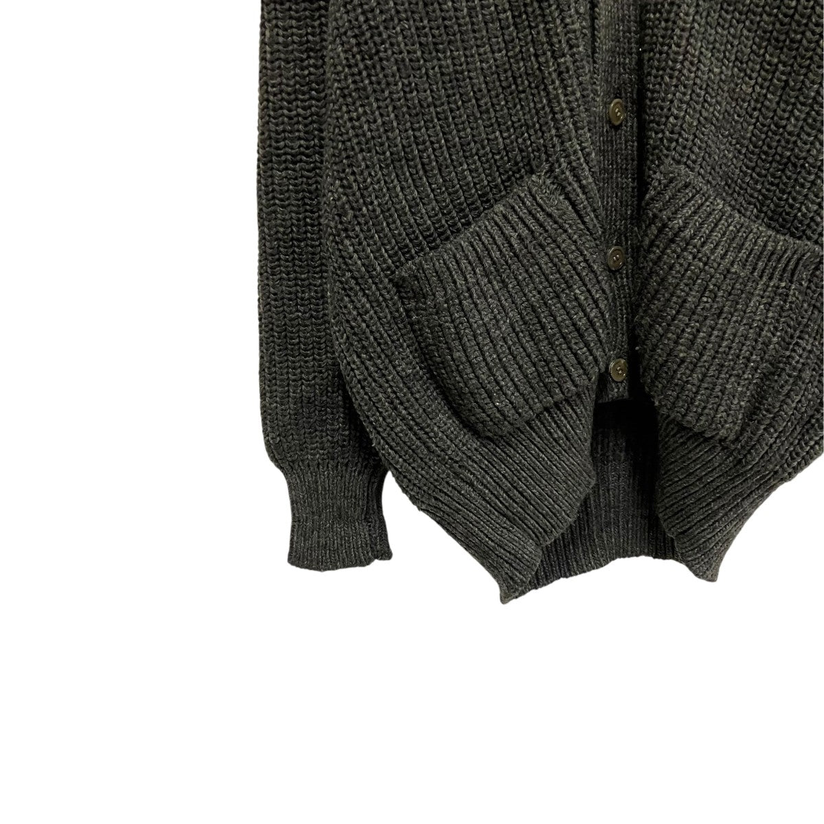 COMME des GARCONS HOMME 80sデカオムショールカラーカーディガン 古着・中古-4枚目のアイテム画像