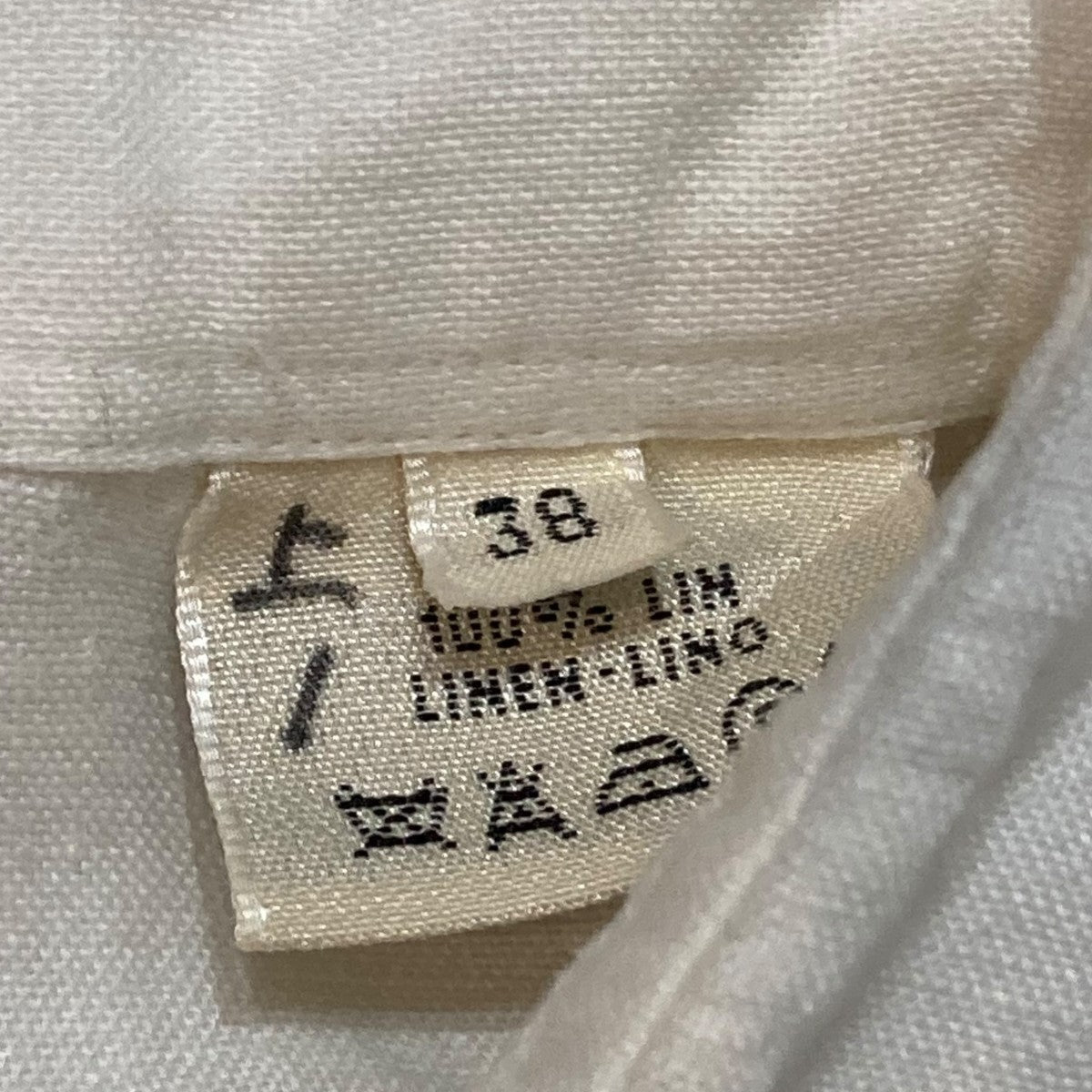 HERMES リネンシャツ 古着・中古-6枚目のアイテム画像