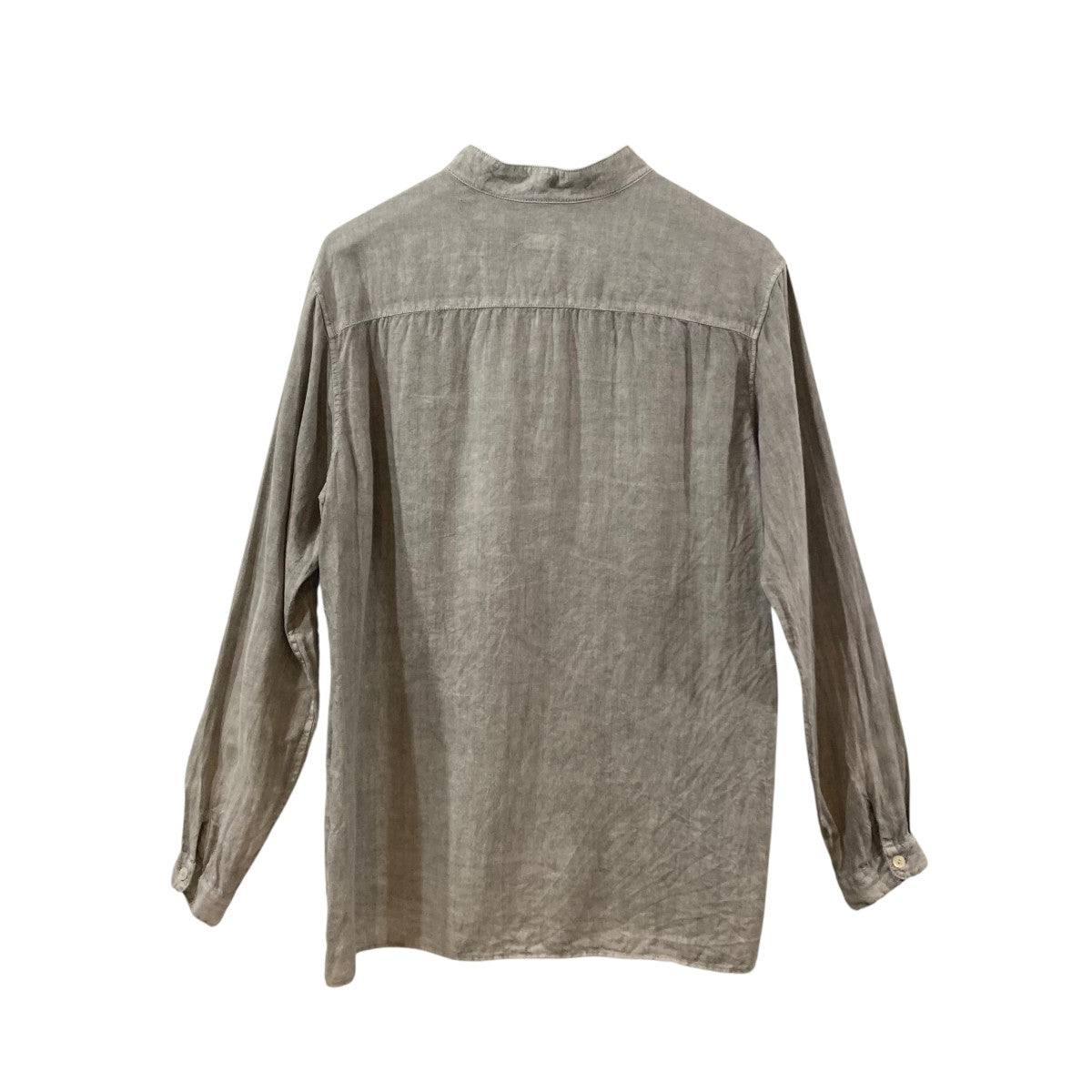MITTAN 大麻シャツノーカラーシャツ 古着・中古-2枚目のアイテム画像