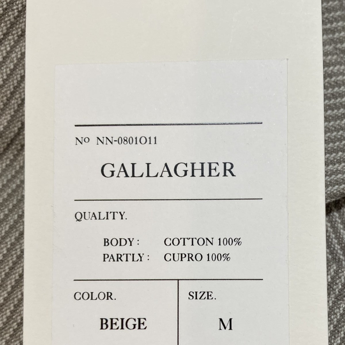 GALLAGHER ダブルジャケットダブルジャケットNN-0801011