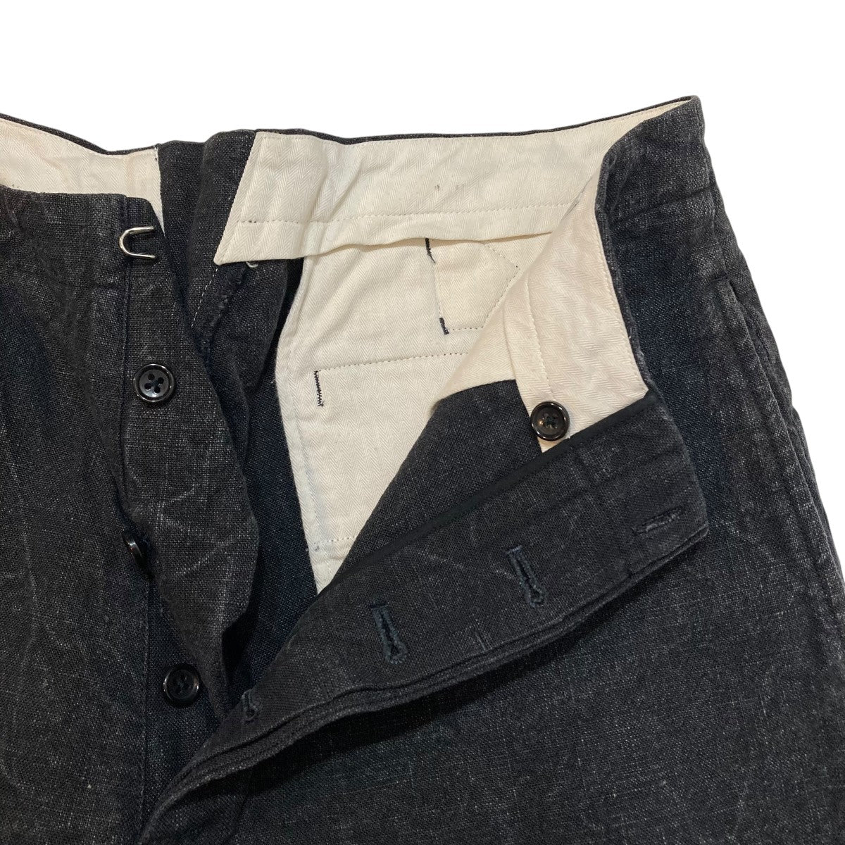 MAATEE＆SONS 俺のCHINO-PAN -強撚GABA GARMENT DYEDパンツMT0103-0205 古着・中古-4枚目のアイテム画像