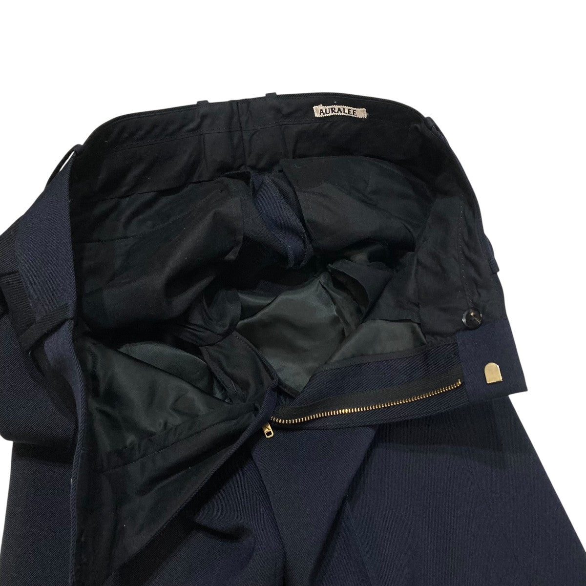 WOOL KIDMOHAIR GABARDINE WIDE SLACKSワイドスラックスパンツA8AP03MG
