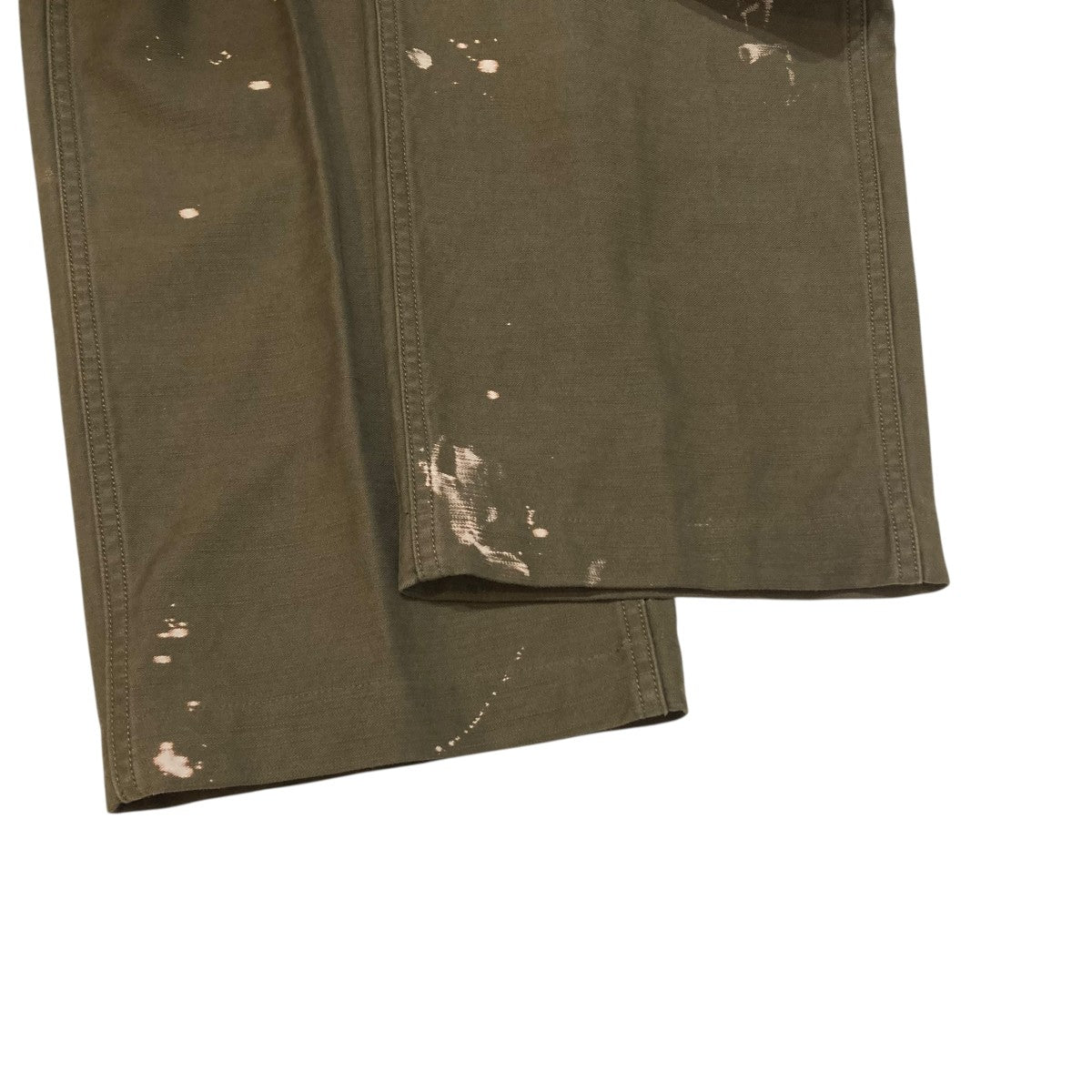 AURALEE WASHED BAGGY SATIN BLEACHED BAKER PANTベイカーパンツA25AP01BP 古着・中古-4枚目のアイテム画像