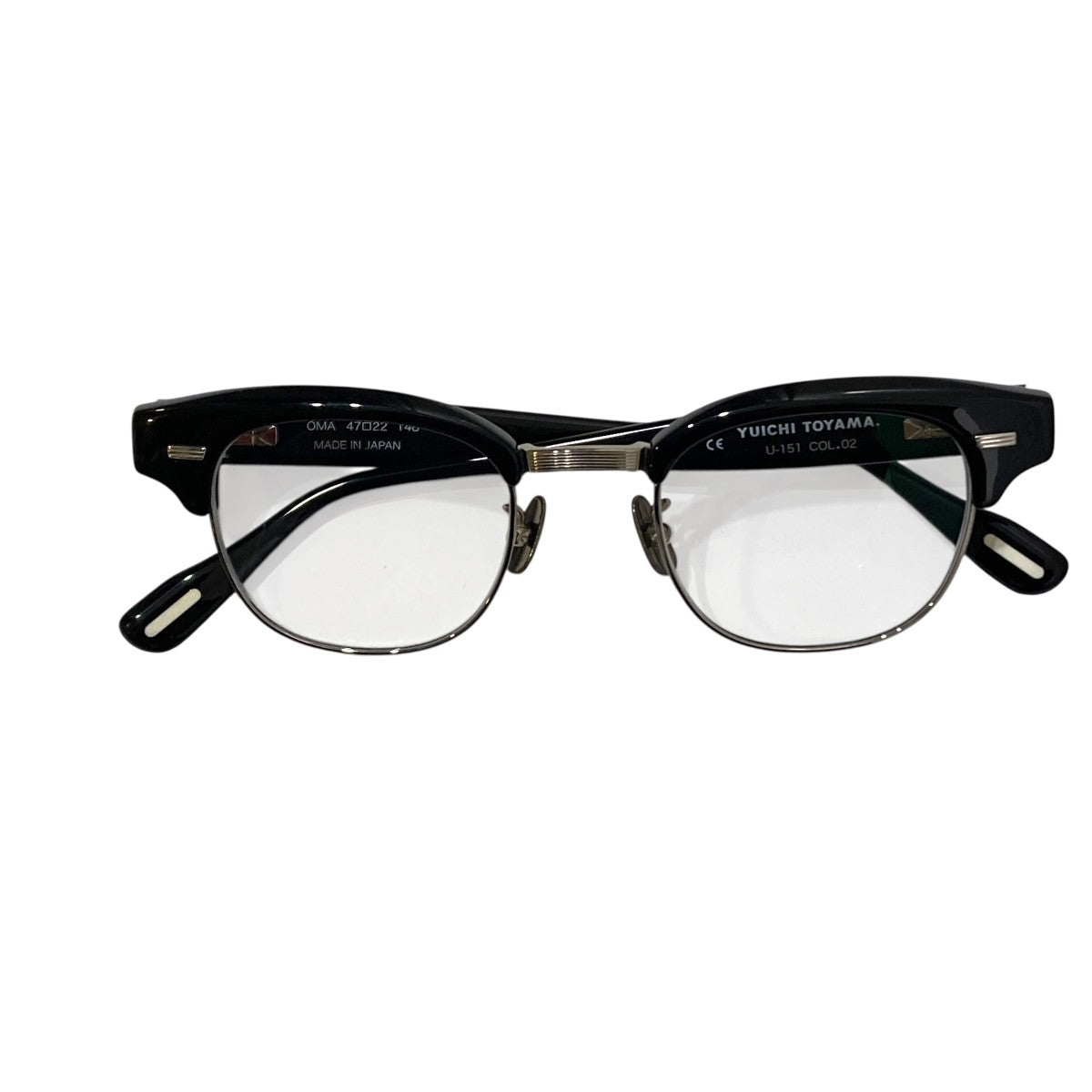 YUICHI TOYAMA U-151 OMA - Col．2 Black ／ Silver眼鏡U-151 古着・中古-5枚目のアイテム画像