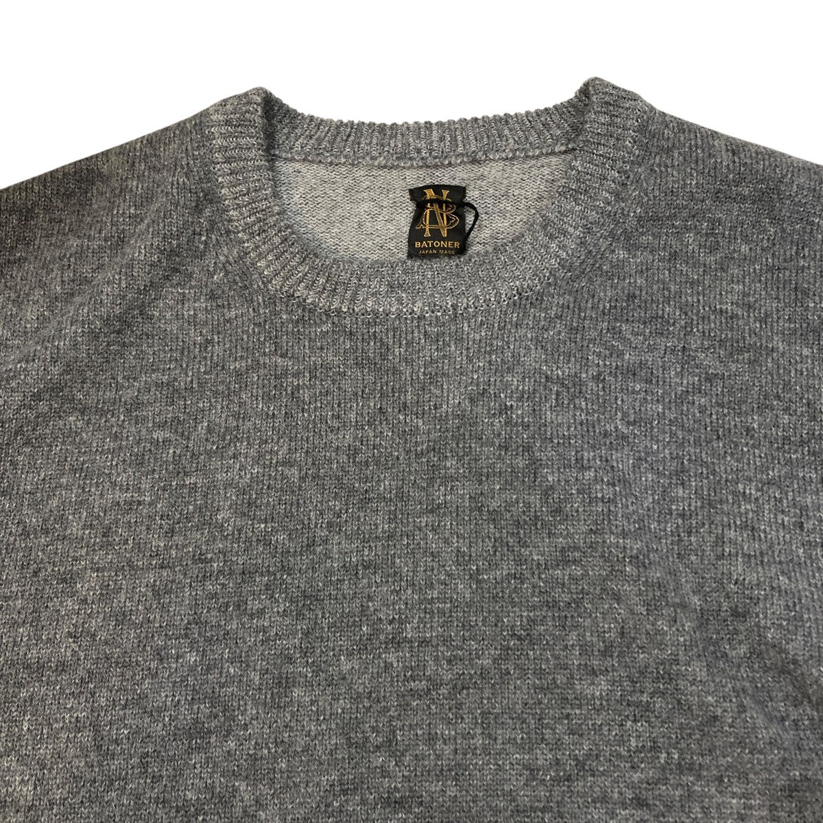 BABY ALPACA KURUMI TENJIKU CREW NECKニットBN-25FM-057