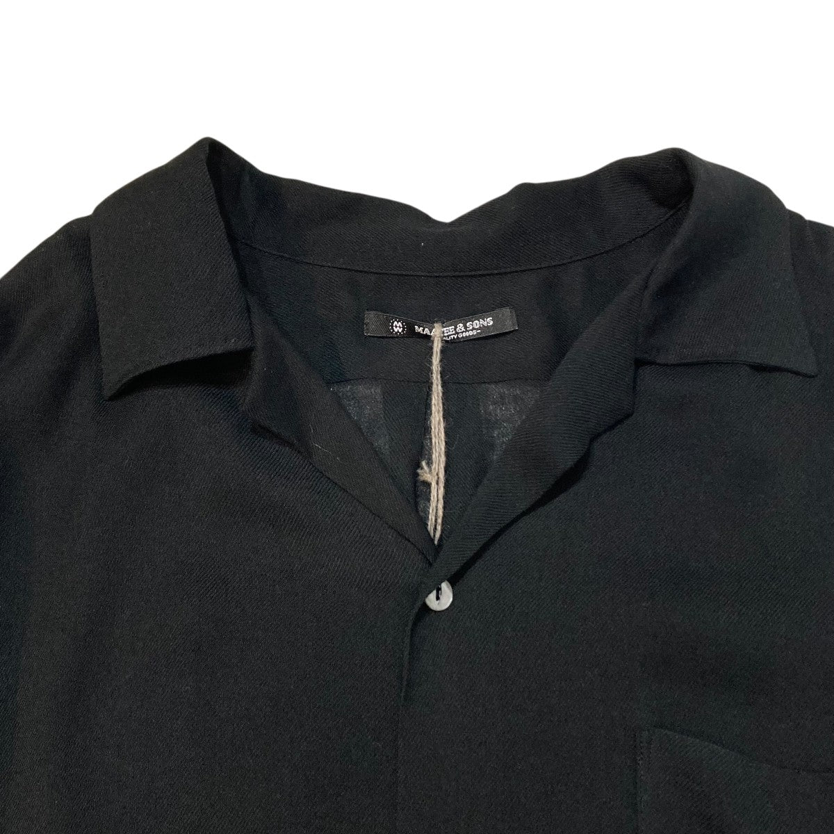 MAATEE＆SONS(マーティーアンドサンズ) 26SSOPEN COLLAR SHIRTS
