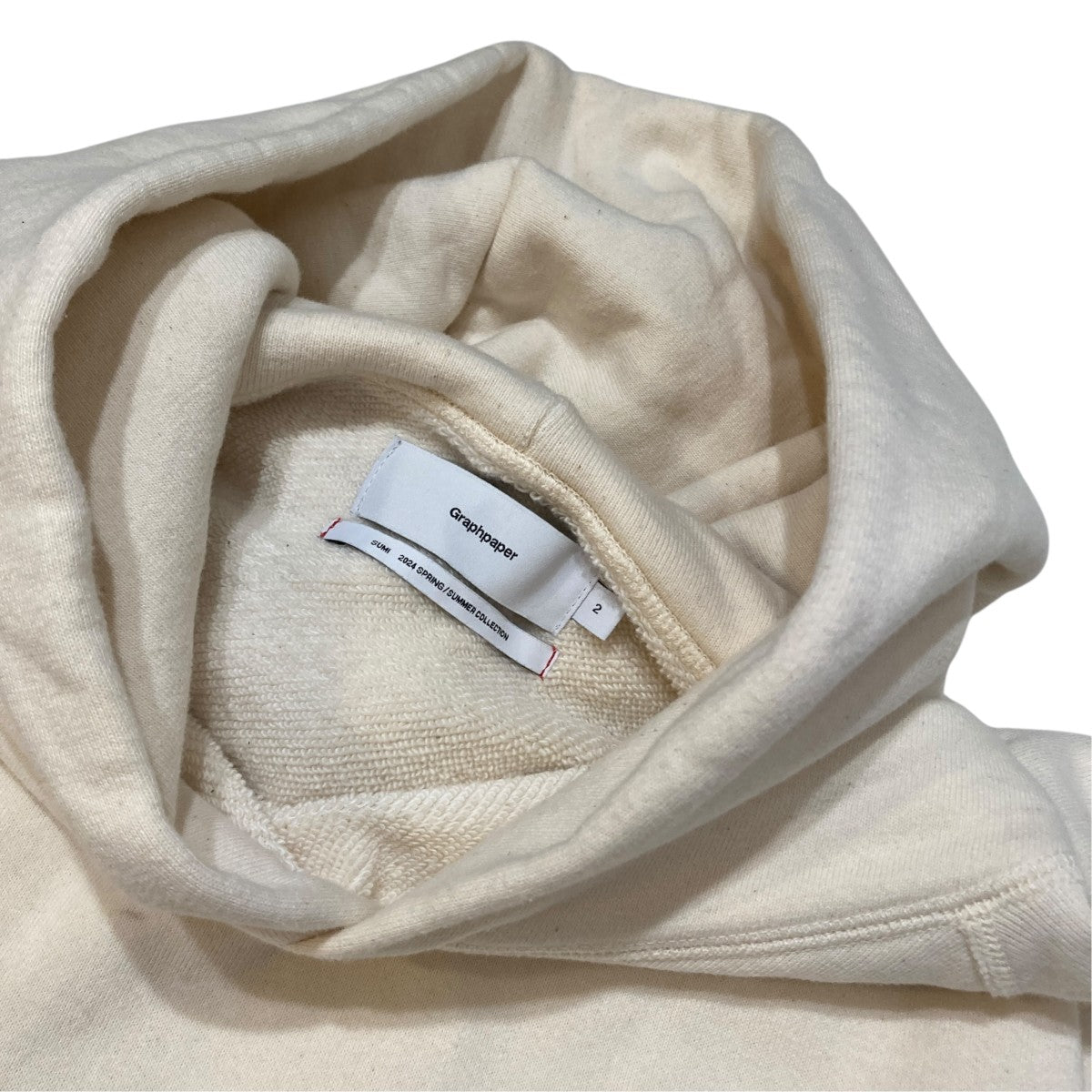 Graphpaper×LOOPWHEELER LOOPWHEELER for Graphpaper Raglan Parka Limited EditionHOODIEGU241-70269C 古着・中古-4枚目のアイテム画像