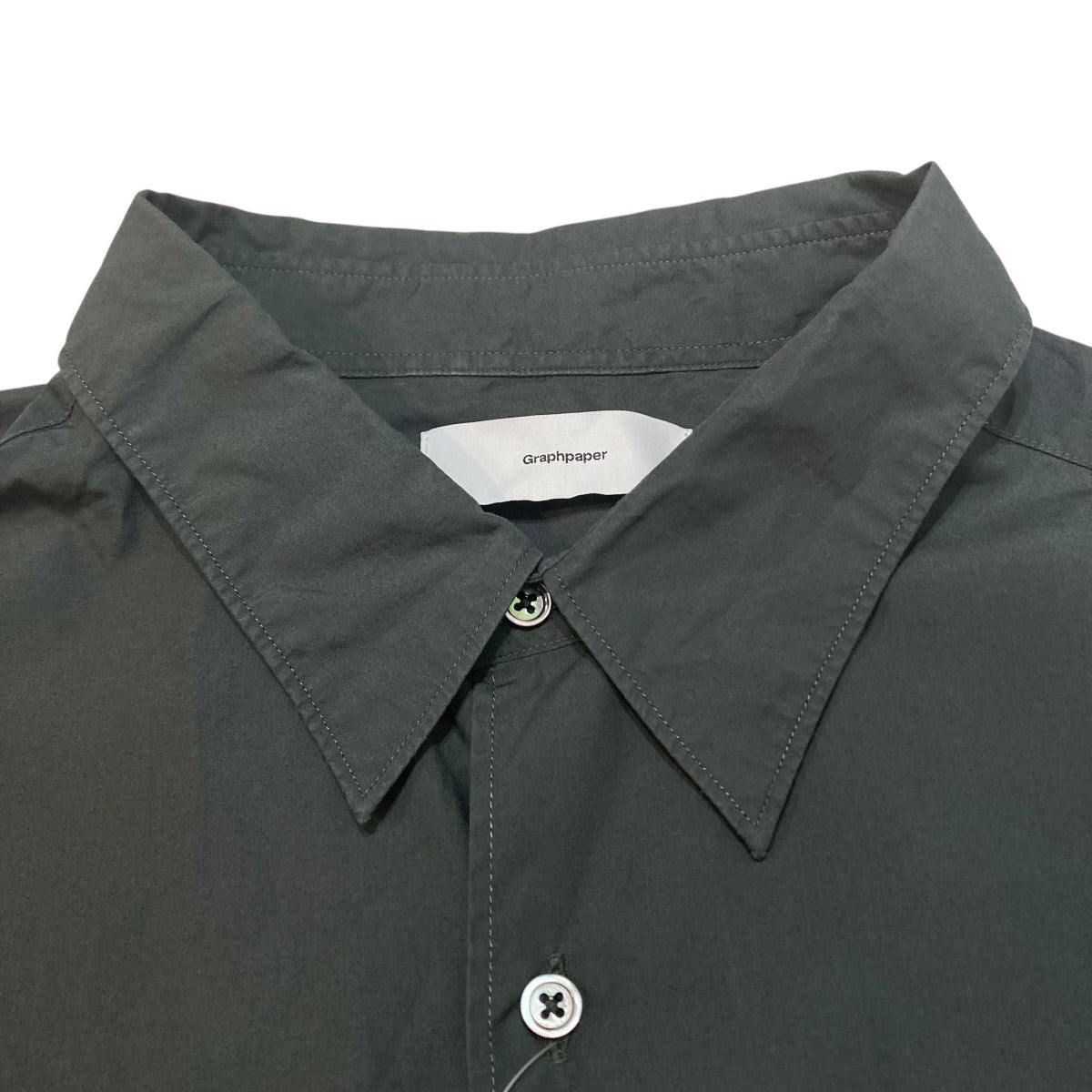 Broad S S Oversized Regular Collar Shirt半袖シャツGM232-50003B