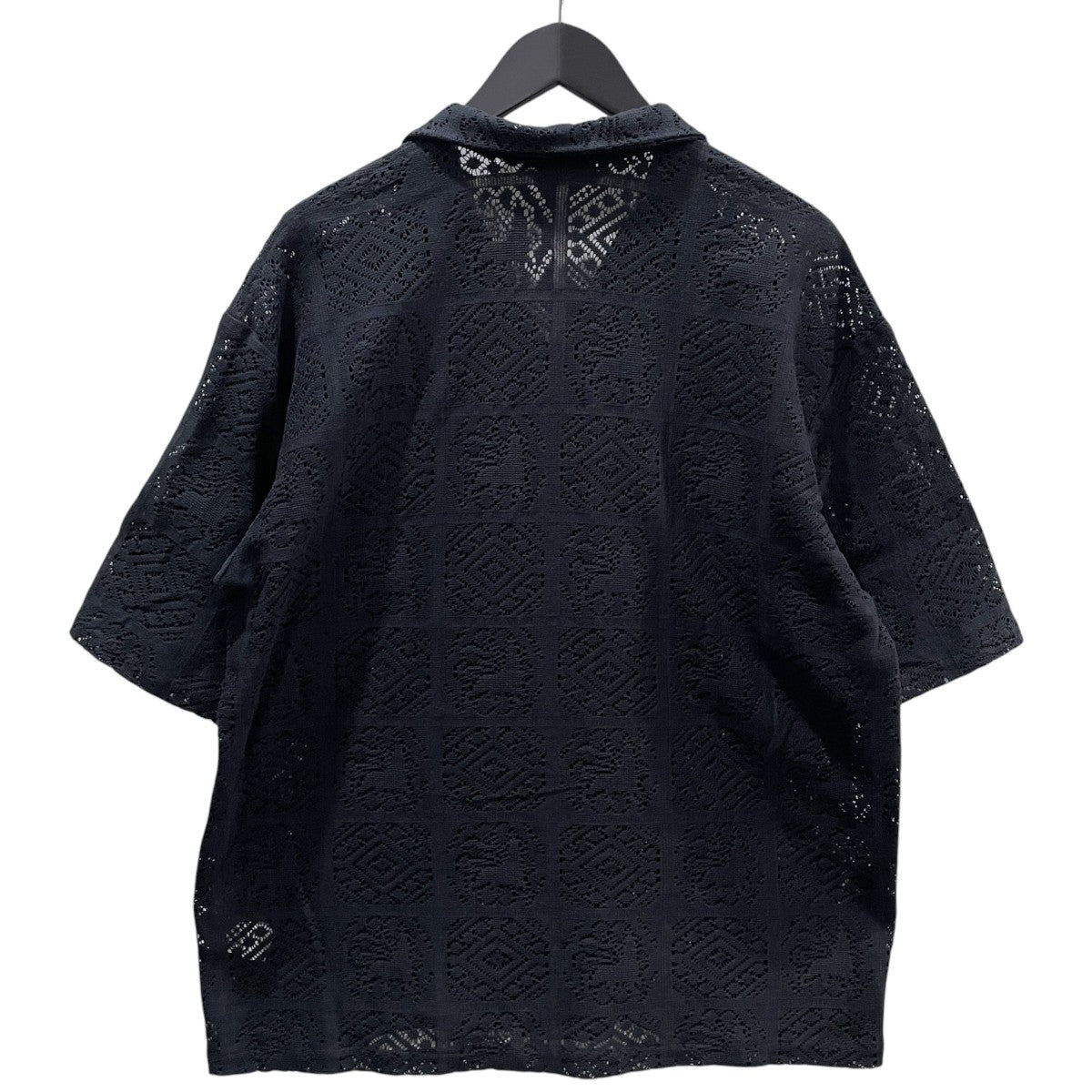 23SS オープンカラー半袖レースシャツ JAH LION LACE H／S OC SHIRT ジャー ライオン レース ハーフスリーブ オープンカラー シャツ 23SS-SY5-003