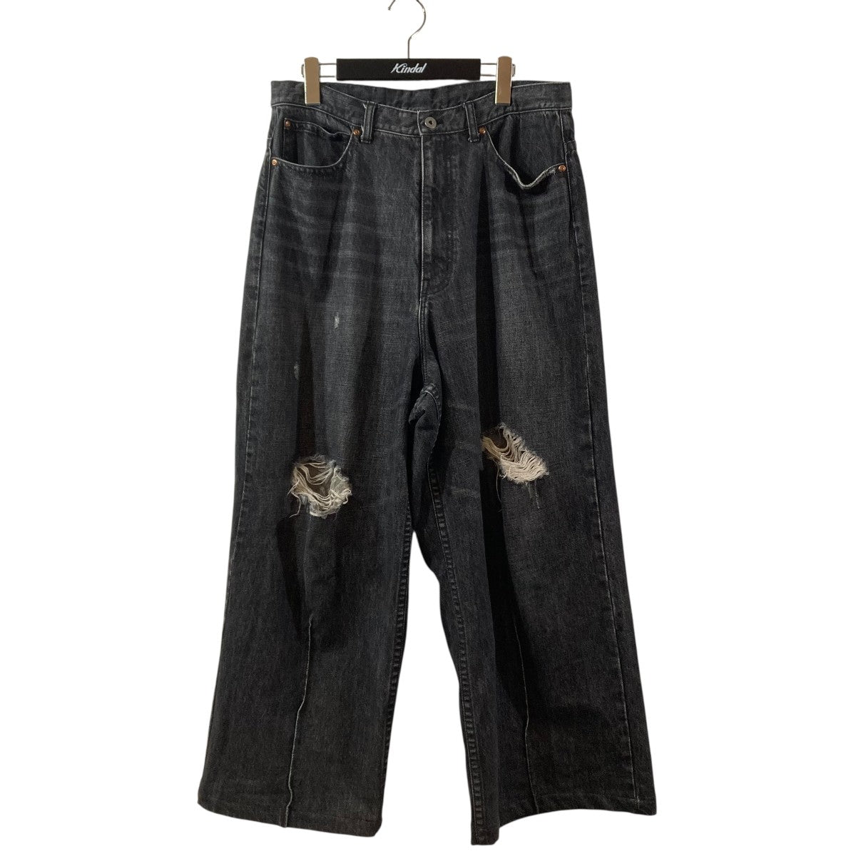 Rhodo lirioN 90’Loose Straight PantsデニムパンツNQ847 古着・中古-1枚目のアイテム画像