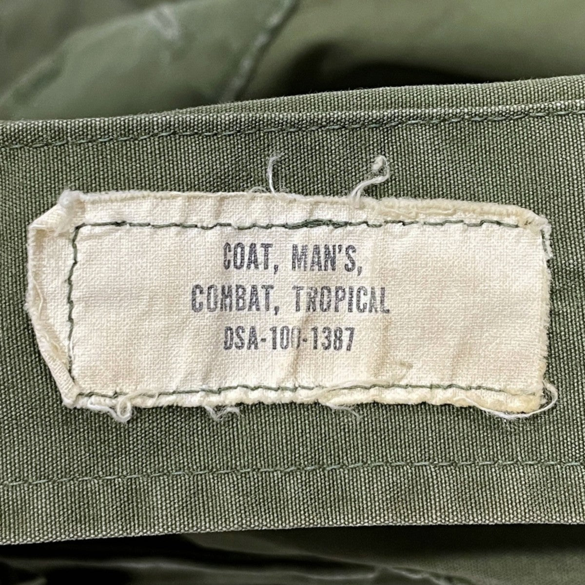 60s ジャングルファティーグジャケット COAT， MAN’S， COMBAT， TROPICAL 8405-082-5566