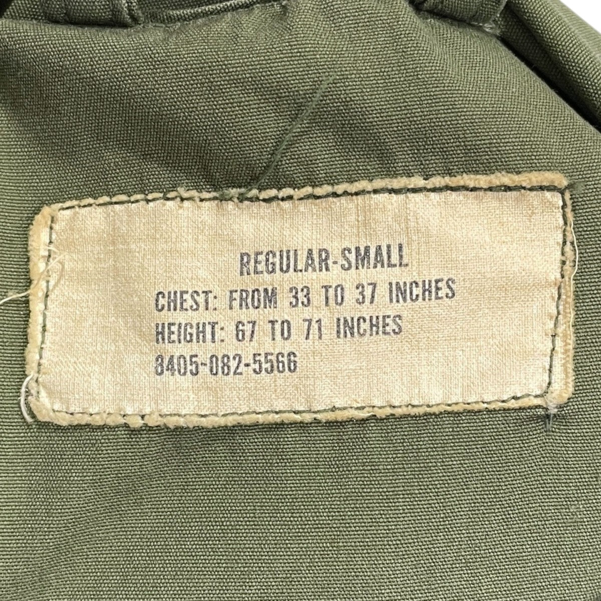 60s ジャングルファティーグジャケット COAT， MAN’S， COMBAT， TROPICAL 8405-082-5566
