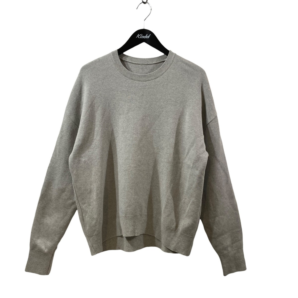 25SSSMOOTH TOP クルーネック プルオーバーコットンニット セーター
