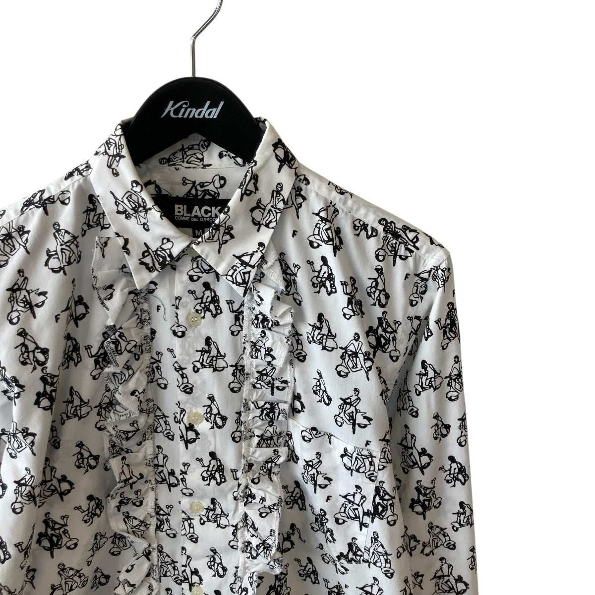 BLACK COMME des GARCONS 長袖シャツ1H-B211 古着・中古-3枚目のアイテム画像