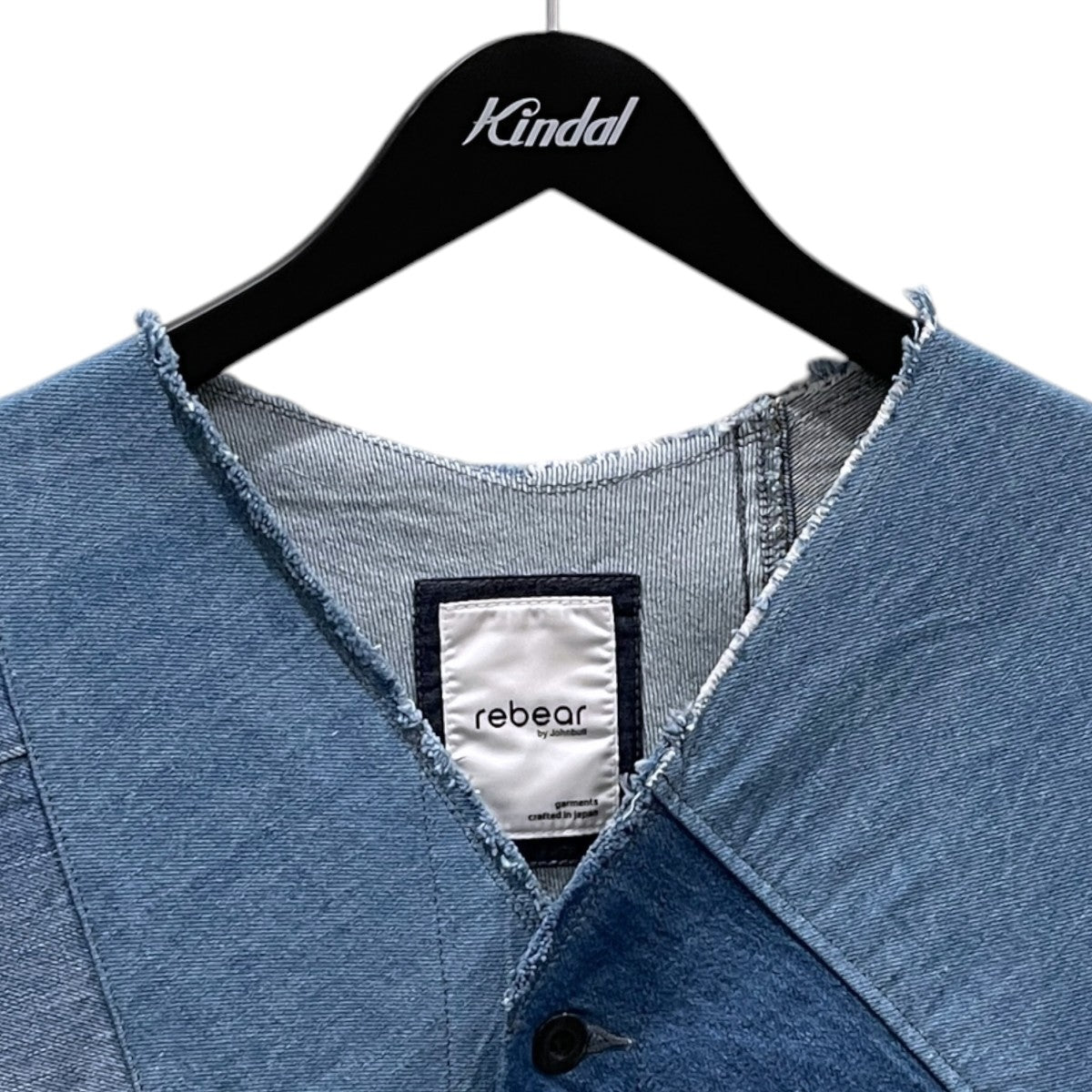 パッチワークノーカラージャケット PATCHWORK NO-COLLAR JACKET RE251L08
