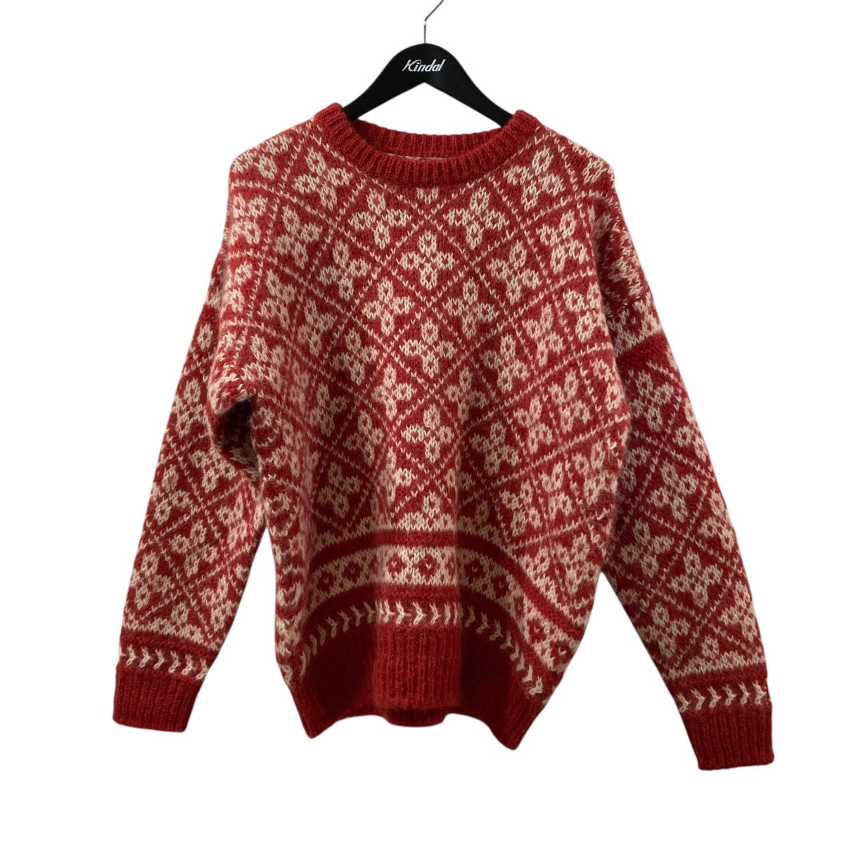 MOHAIR LATOVIAN CREW NECK厚手ニットBN-23FM-058
