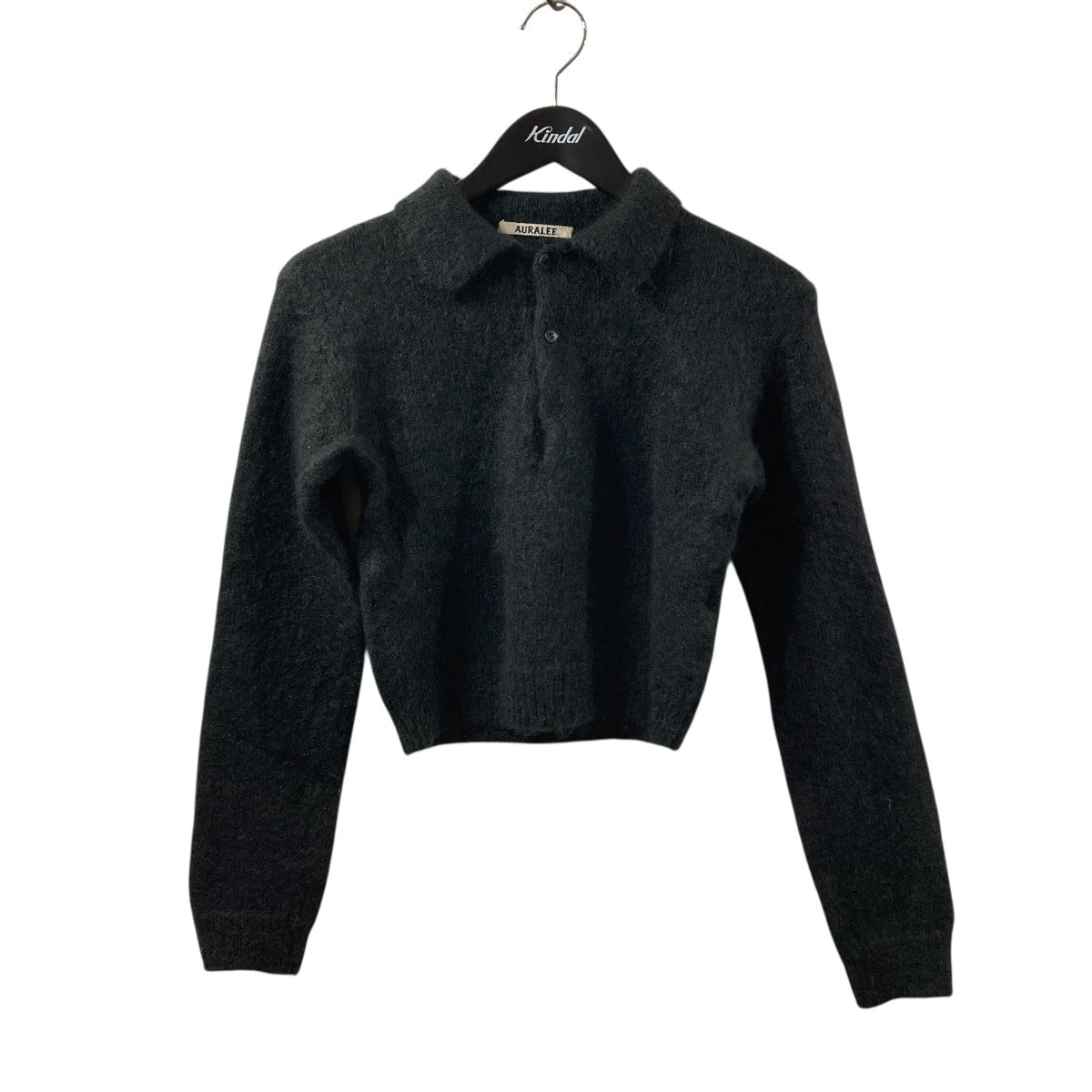 BRUSHED SUPER KID MOHAIR KNIT SHORT POLOニットポロシャツA23AP06KM