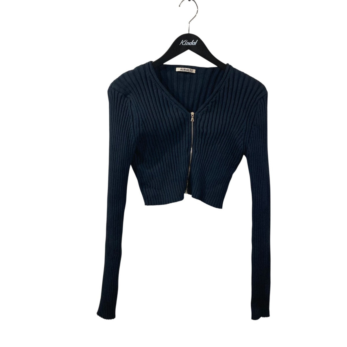 ODRY COTTON WIDE RIB KNIT ZIP CARDIGANリブニットジップカーディガンA24SC02WR