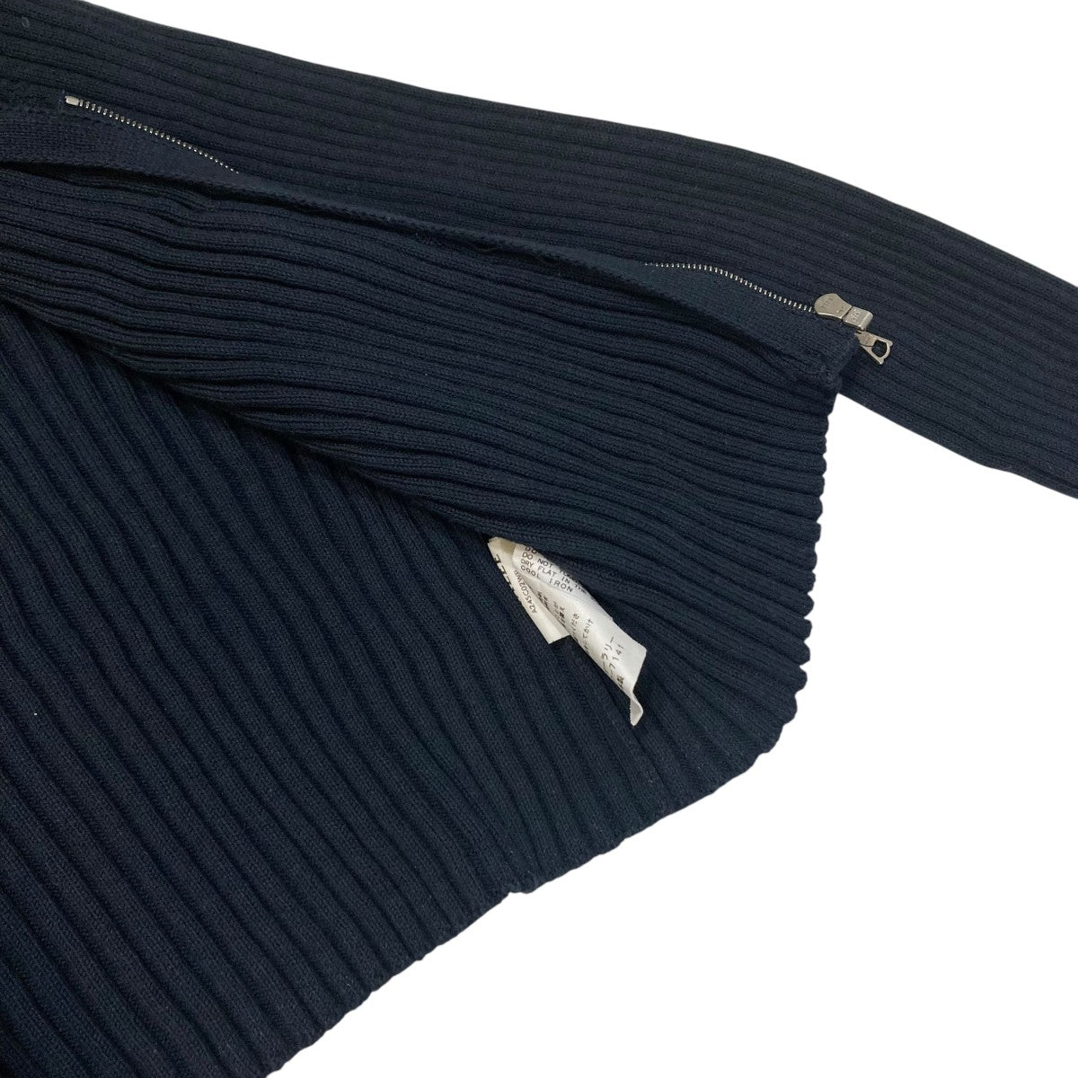 ODRY COTTON WIDE RIB KNIT ZIP CARDIGANリブニットジップカーディガンA24SC02WR