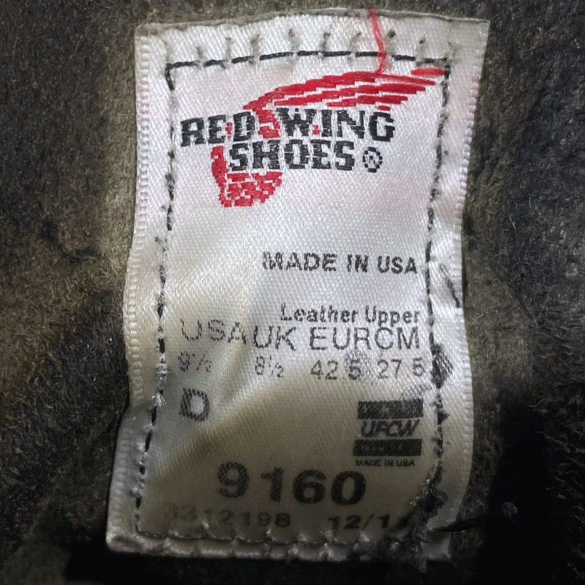 RED WING レースアップブーツ Blacksmith ブラックスミス 9160 古着・中古-9枚目のアイテム画像