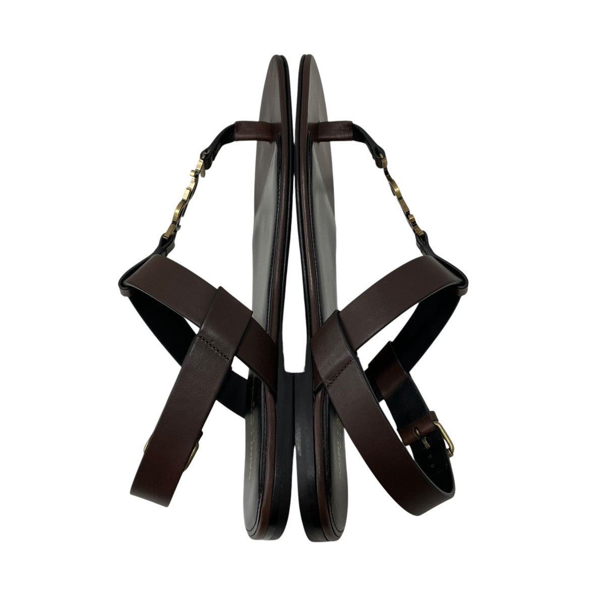 レア✨YSL サンローラン　ストラップサンダル ピンヒール ビジュー　バックル Saint Laurent Paris(サンローランパリ) ストラップサンダルVB 735072