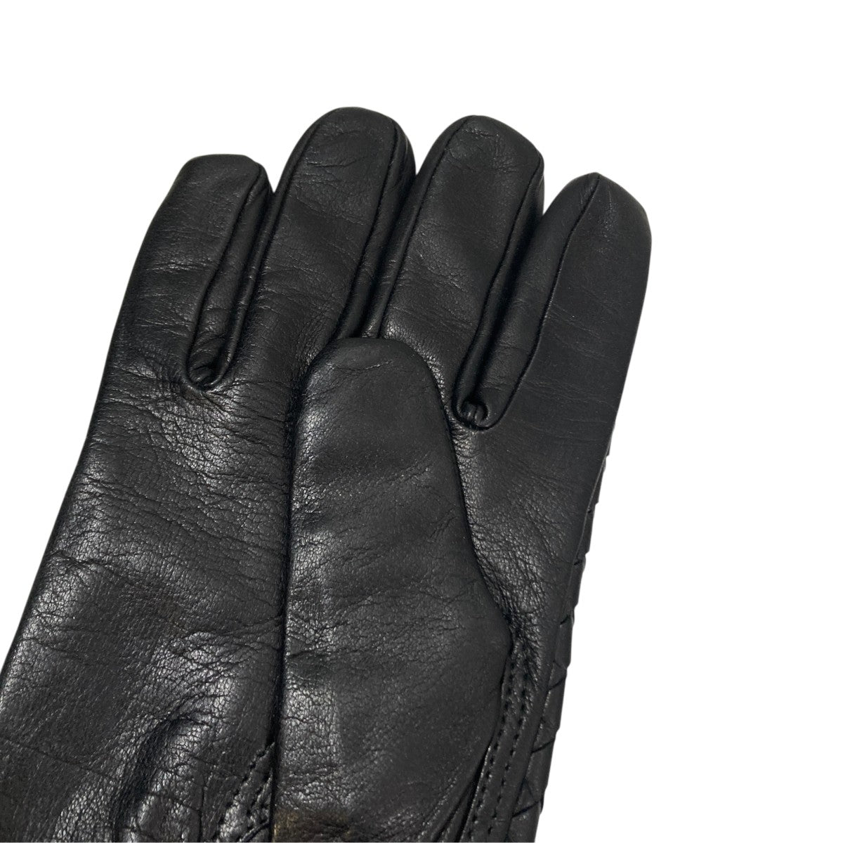 BOTTEGA VENETA イントレチャートレザー グローブレザーグローブ804440V01719 古着・中古-5枚目のアイテム画像