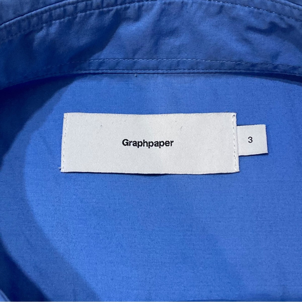 Graphpaper Broad Regular Collar Shirt長袖シャツGM233-50005B 古着・中古-9枚目のアイテム画像