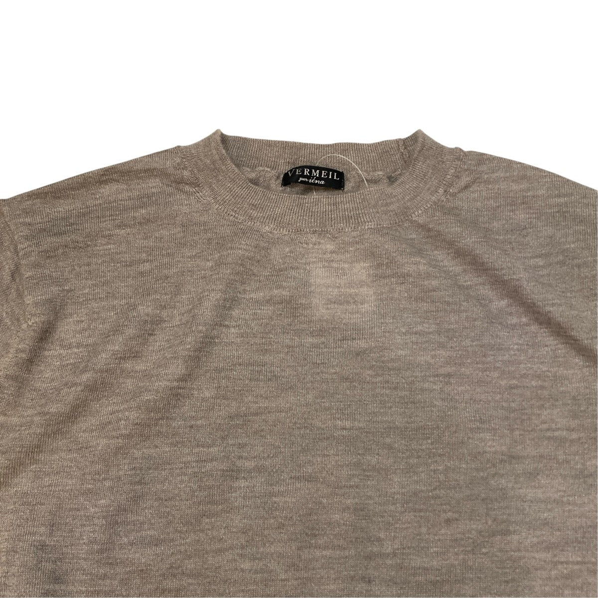cashmere silk ニット クルーネックプルオーバーニット24080938569030