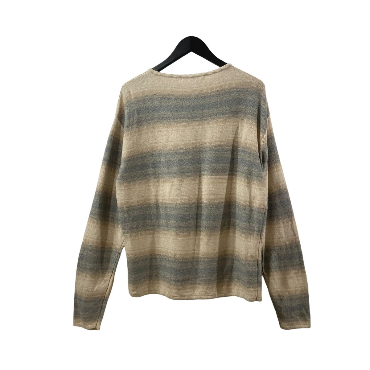 AURALEE 26SSCOTTON SILK GRADIENT STRIPE KNIT BOAT NECK P OニットA26SP02GB 古着・中古-2枚目のアイテム画像