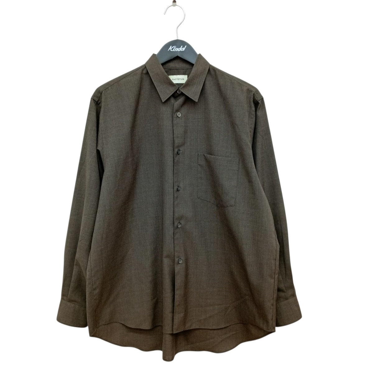 FACTOTUM T WTOP平織りワイド長袖シャツ01060438 古着・中古-1枚目のアイテム画像
