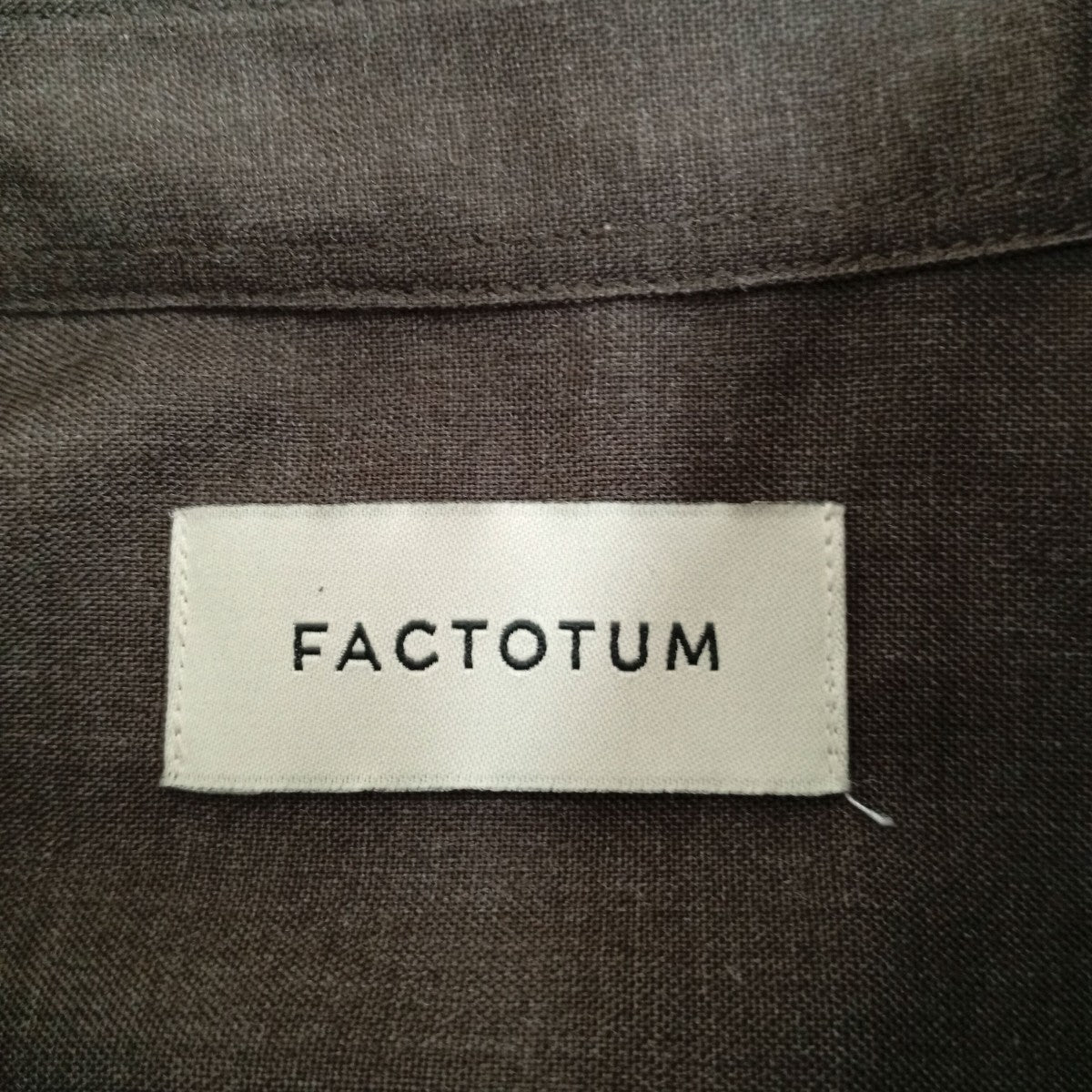 FACTOTUM T WTOP平織りワイド長袖シャツ01060438 古着・中古-3枚目のアイテム画像