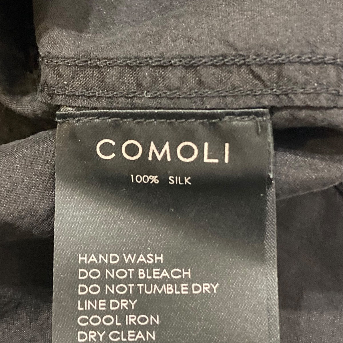 COMOLI シルク製品染 ウエスタンシャツ長袖シャツD01-02006 古着・中古-7枚目のアイテム画像