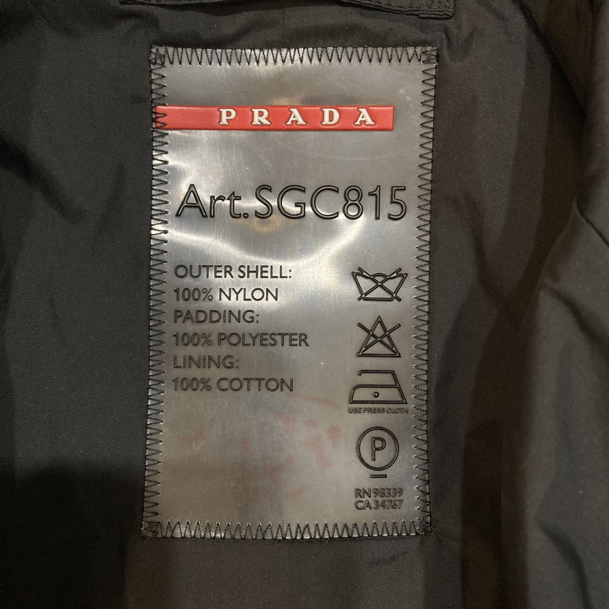 PRADA SPORTS ナイロンジャケットSGC815 古着・中古-8枚目のアイテム画像